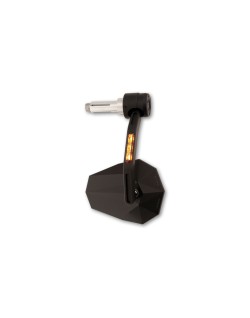 HIGHSIDER pro Bar End Mirror Stealth-X7 With LED Indicator, Black, E-approved (1pc)