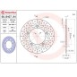 Disque de frein BREMBO Série Oro fixe - 68B40794