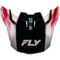 Visière FLY RACING Formula S Carbon Byte - Red Carbon/rouge/gris