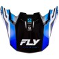 Visière FLY RACING Formula S Carbon Byte - Blue Carbon/bleu/blanc