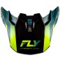 Visière FLY RACING Formula S Carbon Byte - Black Carbon/Teal/Lime
