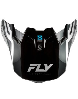 Visière FLY RACING Formula S Carbon Byte - Black Carbon/gris/argent