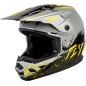 Casque enfant FLY RACING Kinetic Drip - gris/noir/jaune