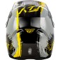 Casque enfant FLY RACING Kinetic Drip - gris/noir/jaune