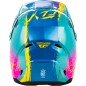 Casque enfant FLY RACING Kinetic Drip - turquoise/rose/jaune Casque enfant FLY RACING Kinetic Drip - turquoise/rose/jaune