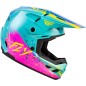 Casque enfant FLY RACING Kinetic Drip - turquoise/rose/jaune Casque enfant FLY RACING Kinetic Drip - turquoise/rose/jaune