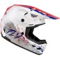 Casque enfant FLY RACING Kinetic Drip - rouge/blanc/bleu
