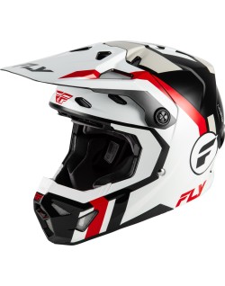Casque FLY RACING Formula CP Seal - blanc/noir/rouge
