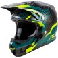 Casque FLY RACING Formula S Carbon Byte - Black Carbon/Teal/Lime
