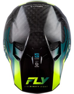 Casque FLY RACING Formula S Carbon Byte - Black Carbon/Teal/Lime