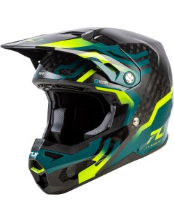 Casque FLY RACING Formula S Carbon Byte - Black Carbon/Teal/Lime
