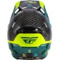 Casque FLY RACING Formula S Carbon Byte - Black Carbon/Teal/Lime