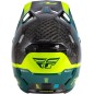 Casque FLY RACING Formula S Carbon Byte - Black Carbon/Teal/Lime