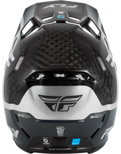Casque FLY RACING Formula S Carbon Byte - Black Carbon/gris/argent