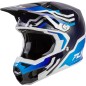 Casque FLY RACING Formula S Carbon Byte - Blue Carbon/blanc