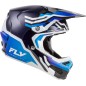Casque FLY RACING Formula S Carbon Byte - Blue Carbon/blanc