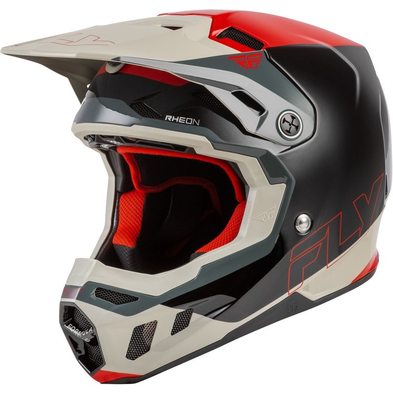 Casque FLY RACING Formula CC Glide - noir/rouge/gris