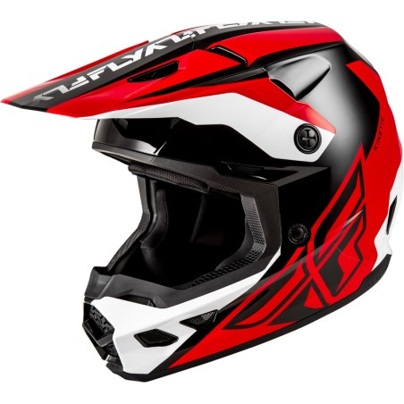 Casque FLY RACING Kinetic Crest - rouge/noir/blanc