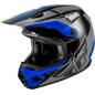 Casque FLY RACING Kinetic Crest - gris/noir/bleu