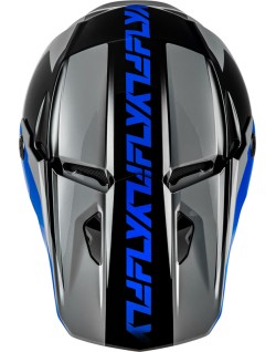 Casque FLY RACING Kinetic Crest - gris/noir/bleu