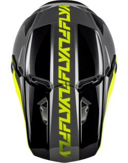 Casque FLY RACING Kinetic Crest - gris/noir/jaune fluo