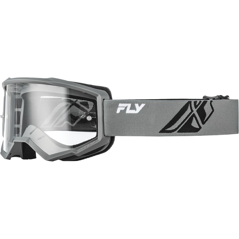 Masque FLY RACING Focus gris/noir - écran clair Masque FLY RACING Focus gris/noir - écran clair