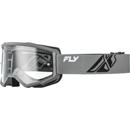Masque FLY RACING Focus gris/noir - écran clair