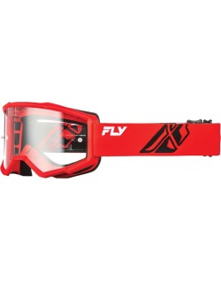 Masque FLY RACING Focus rouge/noir - écran clair