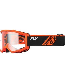 Masque FLY RACING Focus noir/orange - écran clair
