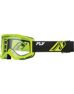 Masque FLY RACING Focus noir/jaune fluo - écran clair