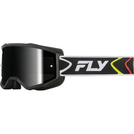 Masque FLY RACING Zone noir/blanc - écran noir