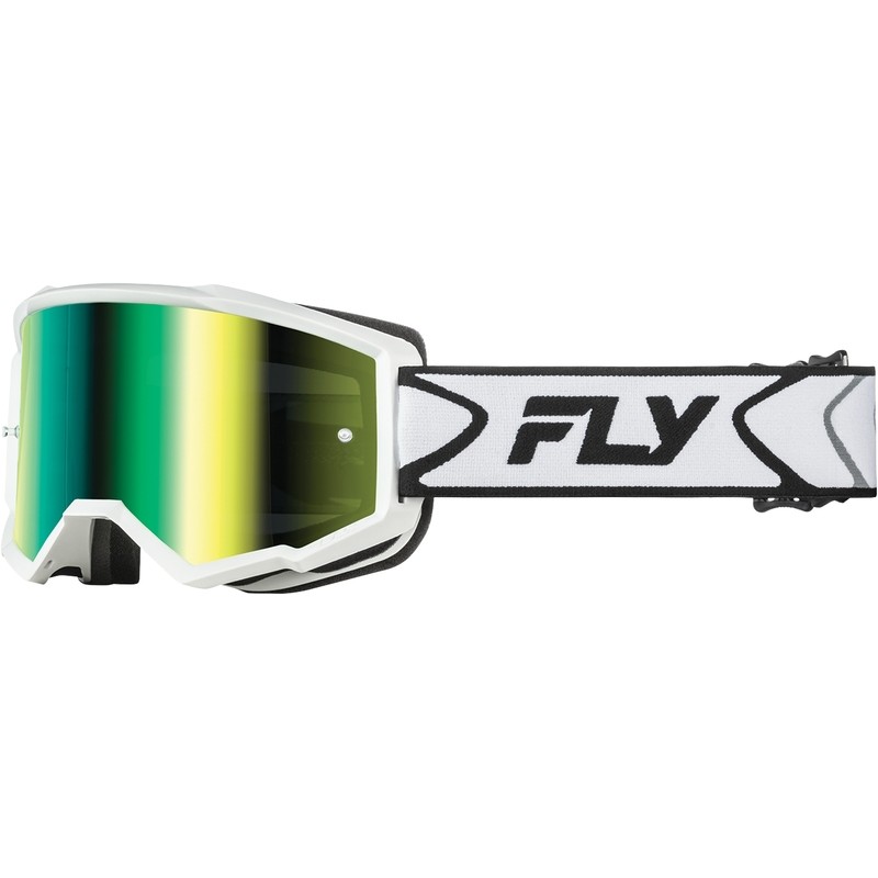 Masque FLY RACING Zone blanc/noir - écran vert Masque FLY RACING Zone blanc/noir - écran vert