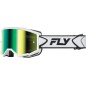 Masque FLY RACING Zone blanc/noir - écran vert