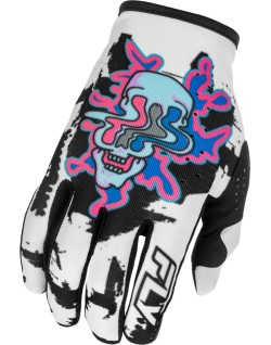 Gants FLY RACING Lite Warp Special Edition - blanc/bleu/rose