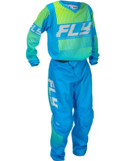 Pantalon enfant FLY RACING F-16 - bleu/Hi-Vis