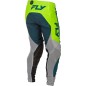 Pantalon FLY RACING Lite - gris/Lime/Teal