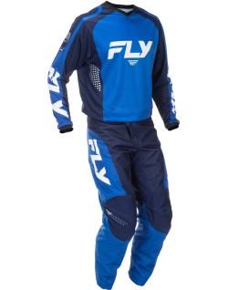 Pantalon FLY RACING F-16 - bleu/bleu foncé/blanc