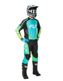 Pantalon FLY RACING F-16 - Aqua/noir/blanc