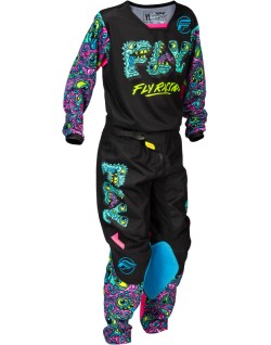 Pantalon enfant FLY RACING Kinetic Mutant - noir/multi