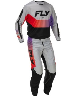 Pantalon FLY RACING Kinetic - gris/rouge/violet/noir