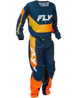 Pantalon enfant FLY RACING Kinetic - Navy/orange