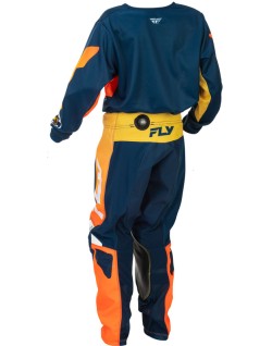 Pantalon enfant FLY RACING Kinetic - Navy/orange