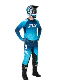 Pantalon FLY RACING Evolution DST - bleu/blanc