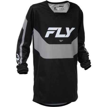 Maillot enfant FLY RACING Kinetic - noir/gris