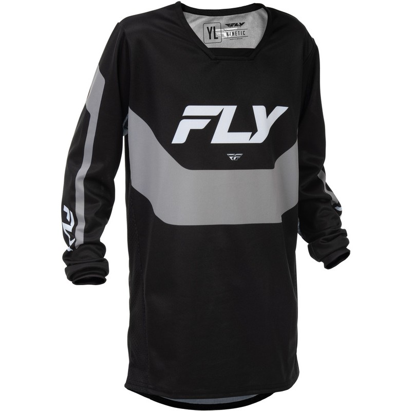 Maillot enfant FLY RACING Kinetic - noir/gris Maillot enfant FLY RACING Kinetic - noir/gris