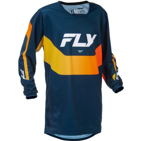 Maillot enfant FLY RACING Kinetic - Navy/orange