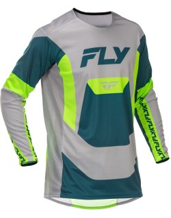 Maillot FLY RACING Lite - gris/Lime/Teal