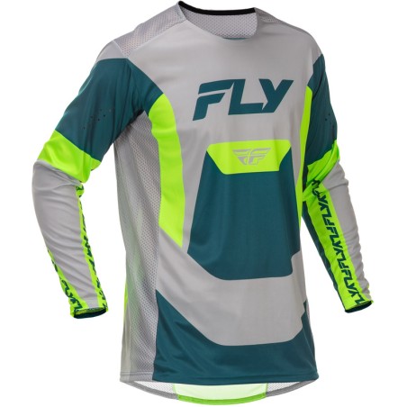Maillot FLY RACING Lite - gris/Lime/Teal