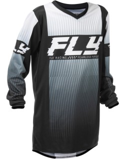 Maillot enfant FLY RACING F-16 - noir/blanc