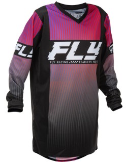 Maillot enfant FLY RACING F-16 - noir/rouge/violet